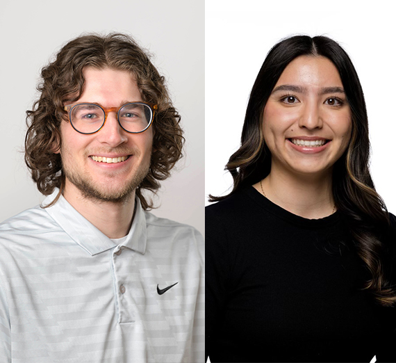 Split photo of two Gonzaga employees.