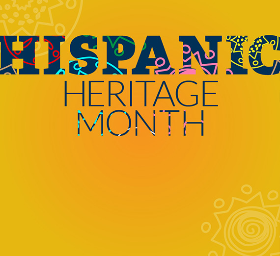 A graphic depicting Hispanic Heritage Month. 