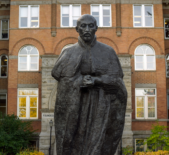 sculpture of st ignatius