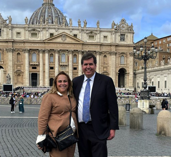 two people at the vatican