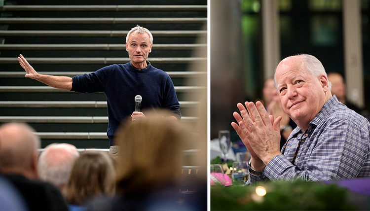 two separate photos of individual men