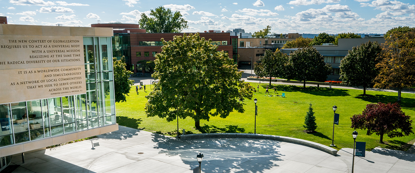 Overhead view of Hemmingson Center.