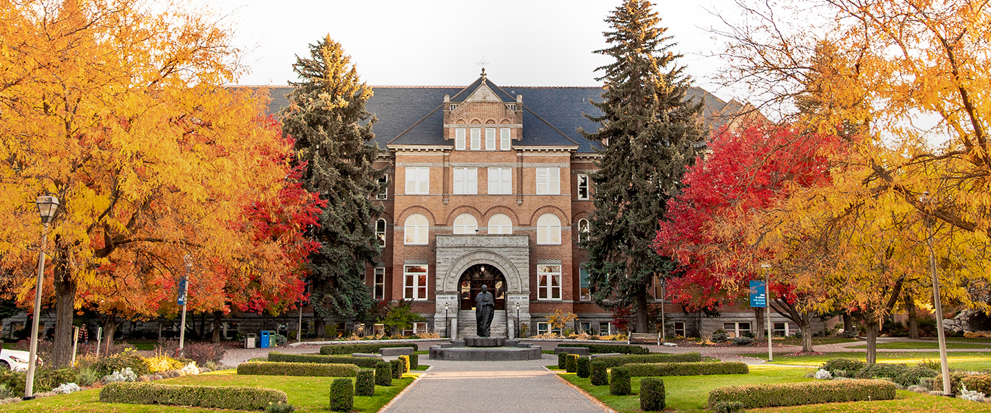 College Hall in the Fall