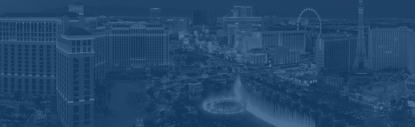 Las Vegas strip landscape view.