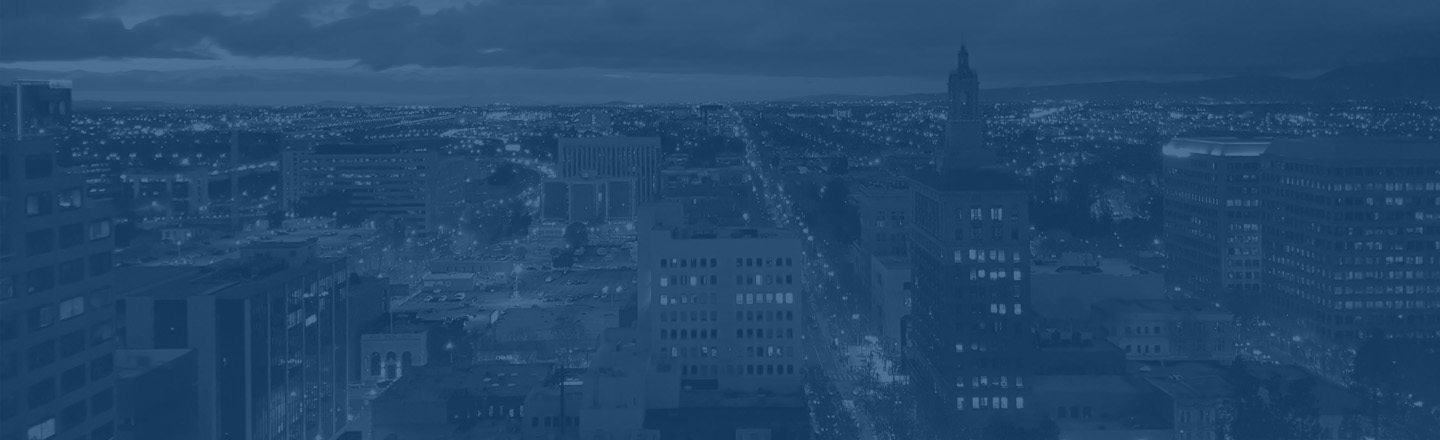 Downtown San Jose city skyline view.