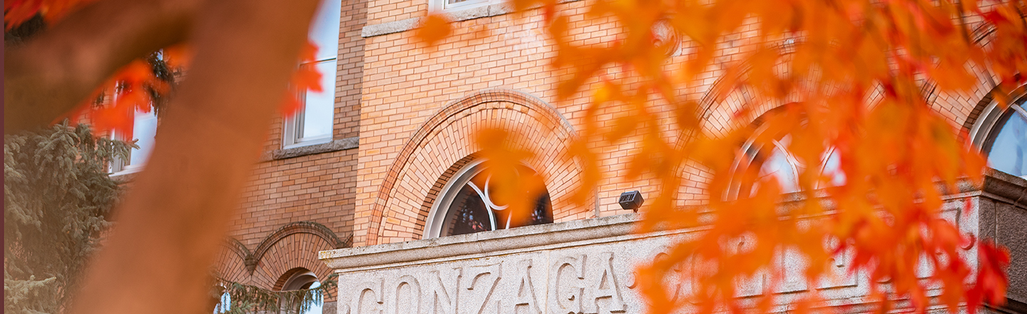 Gonzaga University Campus with fall leave colors