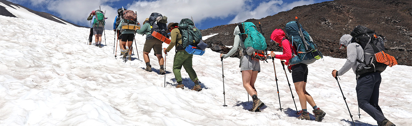 Students on Mt Adam