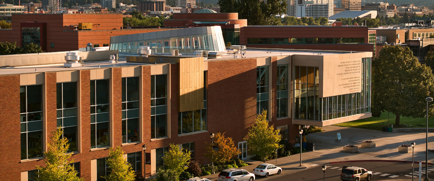 Exterior shot of the John J. Hemmingson Center building on the Gonzaga ������̳ 