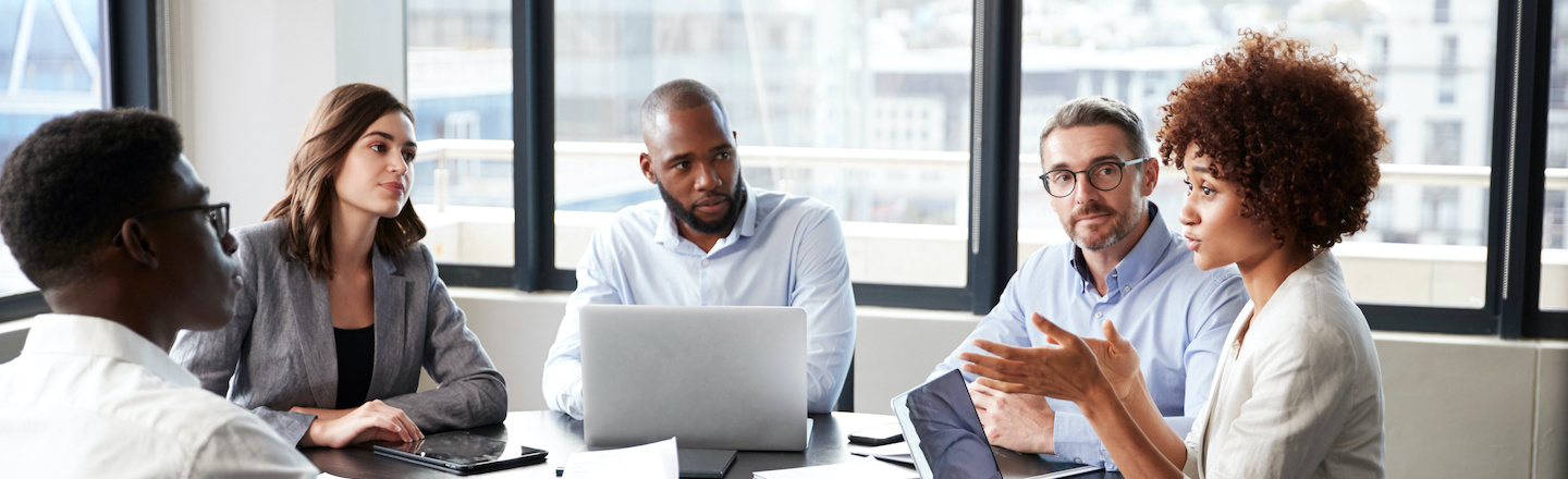 Business people discussing in a meeting