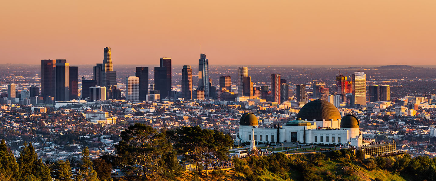 Los Angeles downtown from Griffith Observatory 